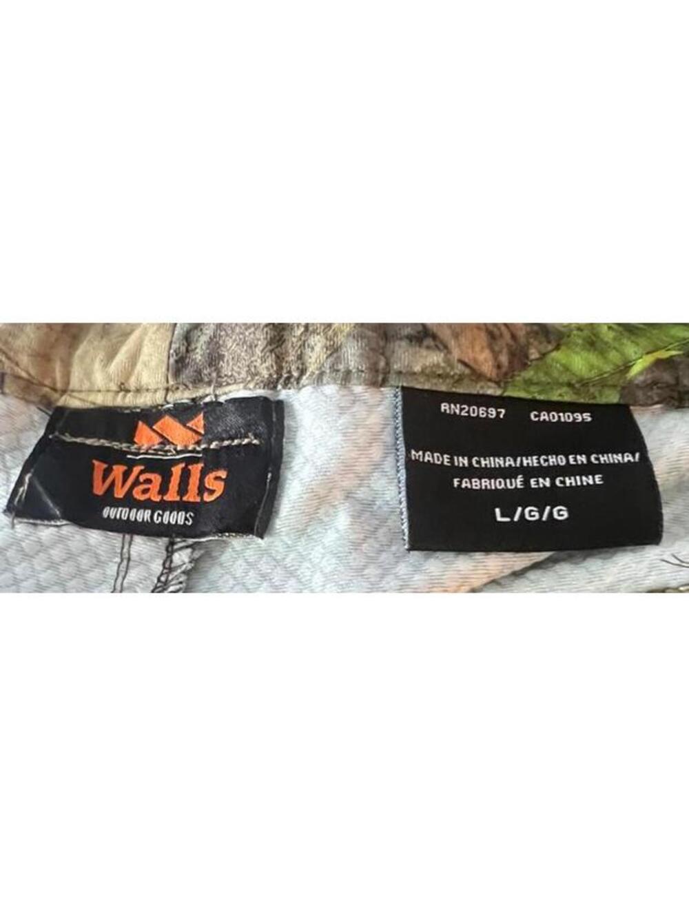 Walls Outdoor Goods Camo Cargo Hunting Pants/Removable Knee Pads Mossy Oak L - Picture 5 of 8